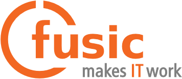 fusic - makes IT work | IT Systemhaus - altes Logo