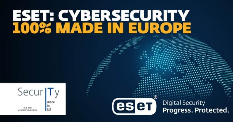 ESET Cybersecurity made in Euorpe